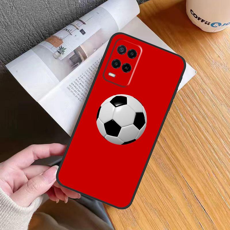 Чехол для футбольного мяча для OPPO A17 A16 A15 A78 A98 A54 A74 A94 A76 A96 A77 A52 A72 A5 A9 A53 A54s A57s