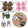 1Set Heart Shaped Security Key Lock Old Antique Vintage Style Journal Book Lock Archaize Padlocks
