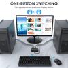 2-портовый USB/HDMI KVM-переключатель для совместного использования клавиатуры, мыши, принтера и монитора