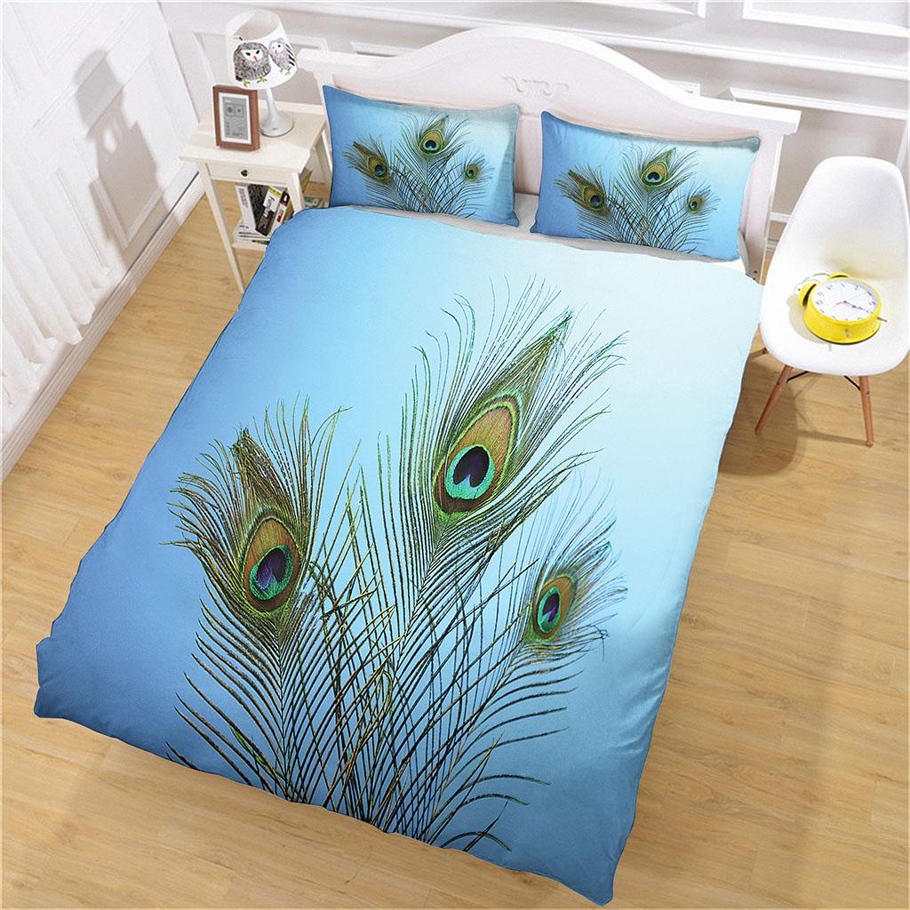 Bedding Collection For Kids Boys Girls Comforter Cover Animal Feathers Quilt Cover With 2 Pillowcase Duvet Cover Double Size Collection