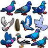 Семена голубя Croc Charms: Мягкие резиновые цветочные аксессуары из ПВХ для DIY украшения обуви