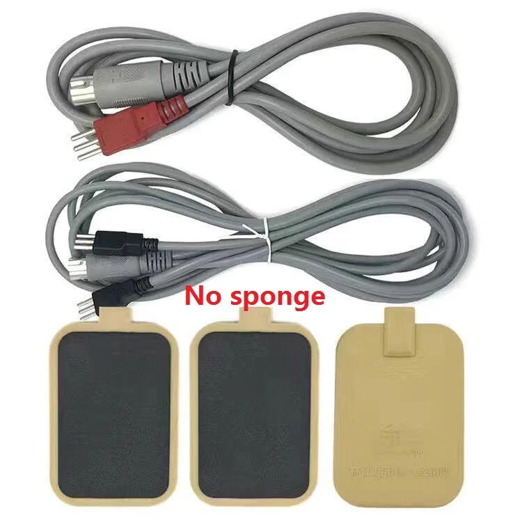 Silicone Micro-current Muscle Stimution Pad/2Pin or 3 Pin Cable,for Beauty/DDS Bioelectric Therapy/ Acid-base Massage Equipment