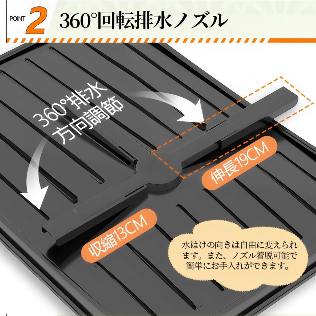 Wataku Yuhin Dish 2 Dish Plate Chopstick Automatic Large Dish Dish Kitchen Easy To Space Saving Drainer, Tiers, Rust-Proof, Drying, Stand, Storage,