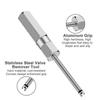 2pcs Valve Core Removal Tool Set, Screwdriver Valve Stem Core Remover, Tire Valve Tool for Schrader Valve Cores