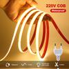 AC 220V COB Strip IP65 Waterproof 10CM Cut 240Leds/M 3000K 4000K 6000K Home Decor Flexible Ribbon Rope Tape LED Light