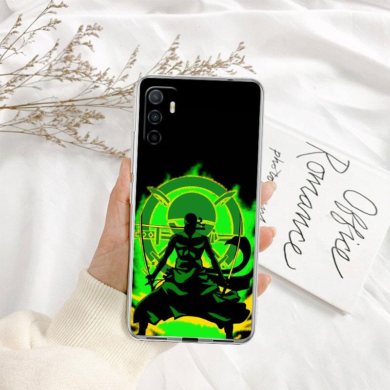 TR33 Чехол для телефона One Piece Zoro Прозрачный для Motorola Moto G7 G8 G9 G84 G85 G73 G24 G15 Z2 Play Power Plus