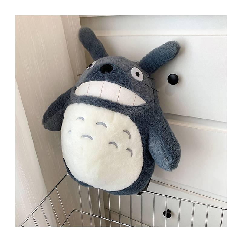 Милый плюшевый мультяшный рюкзак для девочек, большого размера с очаровательным дизайном кота-дракона с двойными плечевыми лямками