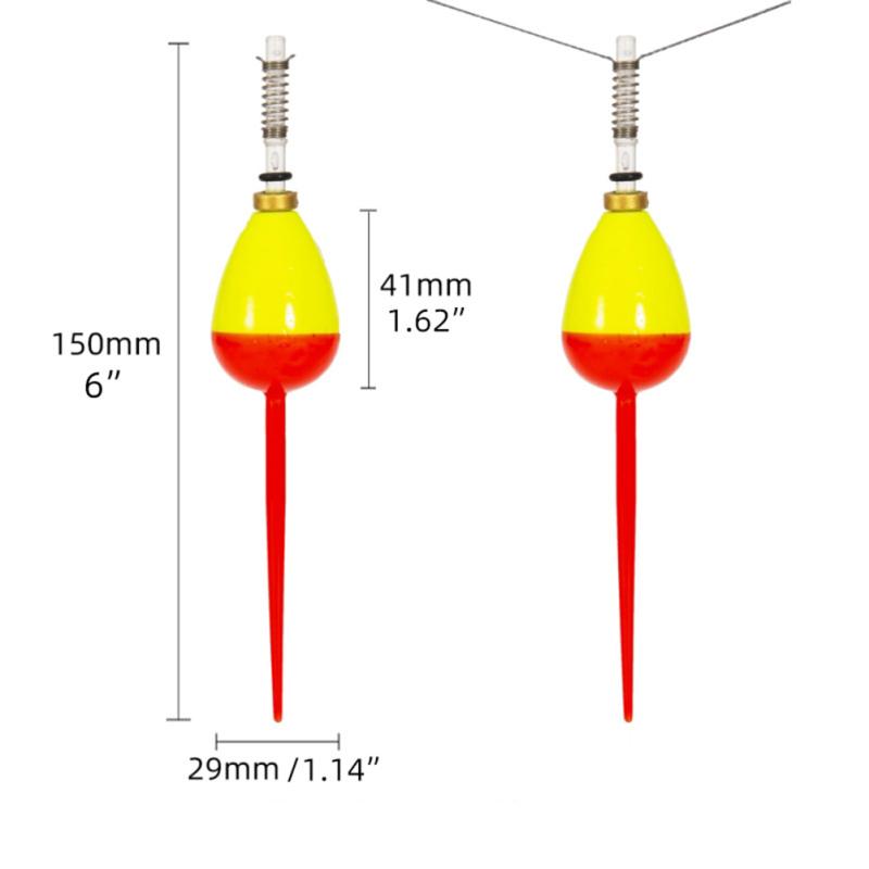 Fishing  Floats Eye-catching Thickened Vertical Buoys Oval Float For Sea Fishing