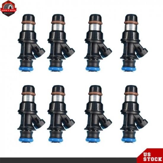8Pcs Upgrade Fuel Injectors 25317628 For 1999-07 Chevy Silverado GMC Sierra