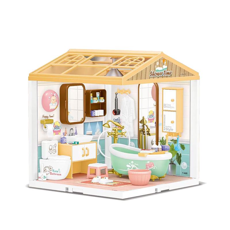Сделай сам Детское рукоделие Кукольный домик Освещение Строительные блоки Сборка сцены Миниатюры Игрушки для кукольного домика для детей Подарки Декор для дома