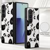 Милый Чехол с Принтом Панды для Samsung Z Fold 8 7 6 5 Гибридная Кожаная Накладка Жесткий ПК Складной Чехол для Телефона для Galaxy Z Fold8 Fold7 Fold6