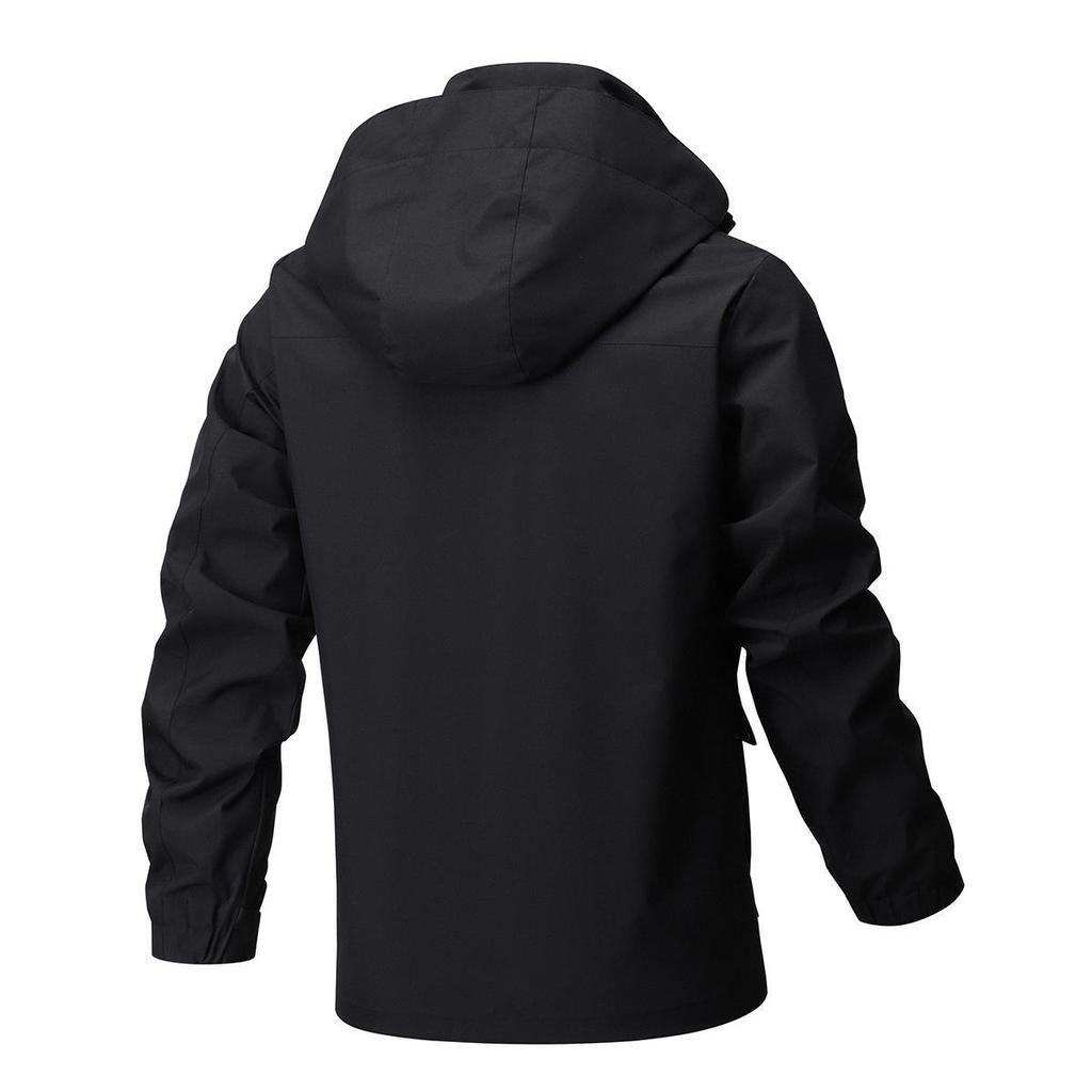 Men's Casual Outdoor Jacket with a Hood for Autumn and Winter by Shein.