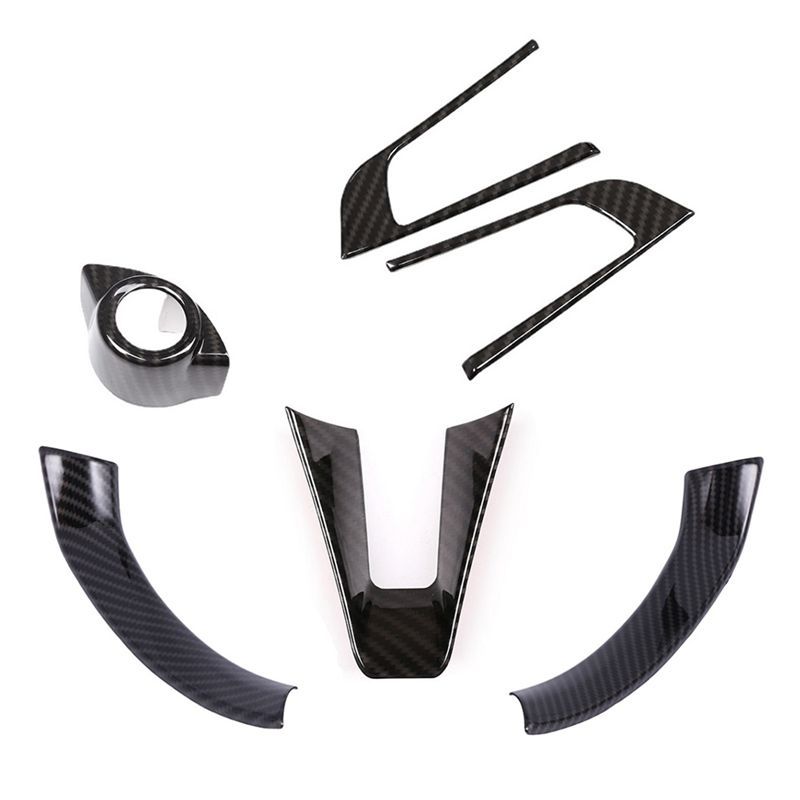 X95-Car Steering Wheel Cover Trim For Alfa Romeo Giulia Stelvio 2017 2018 Interior Accessories