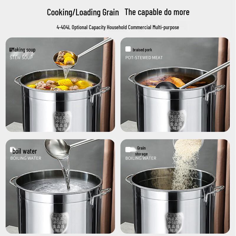 Commercial Stainless Steel Stock Pot