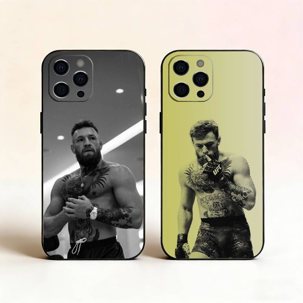 Чехол для телефона Конор Макгрегор для iPhone 17, 16, 15, 14, 13, 12, 11 Plus, Pro Max, Другие Мягкий Черный Чехол
