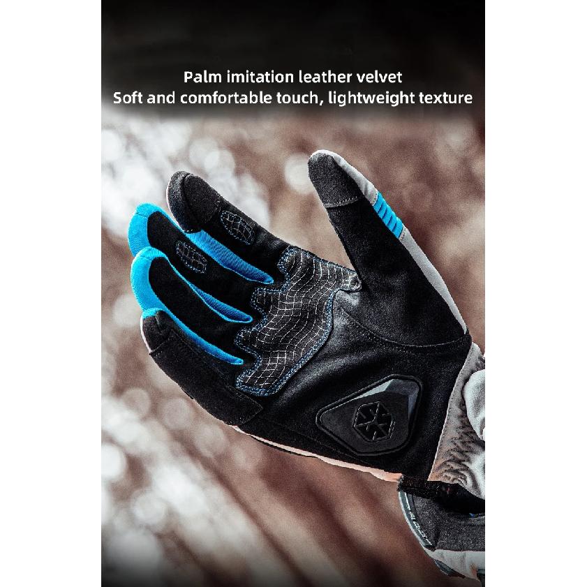 SCOYCO Motorcycle Gloves Winter Warm Full Finger Motorbike Gloves Men Women Waterproof Luvas Touch Screen Motocross Bike Guantes