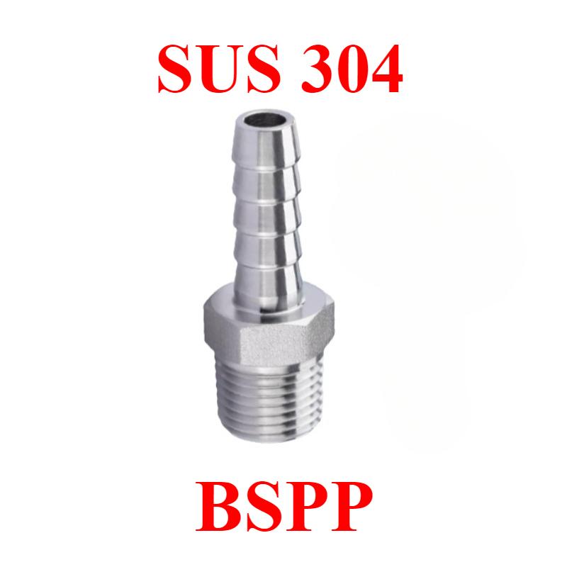 1/8" 1/4" 3/8" 1/2" 3/4" BSP NPT Наружная Внутренняя Резьба к 4 5 6 8 10 12 14 16 19 25 мм Штуцер для Шланга Соединитель из Нержавеющей Стали 304