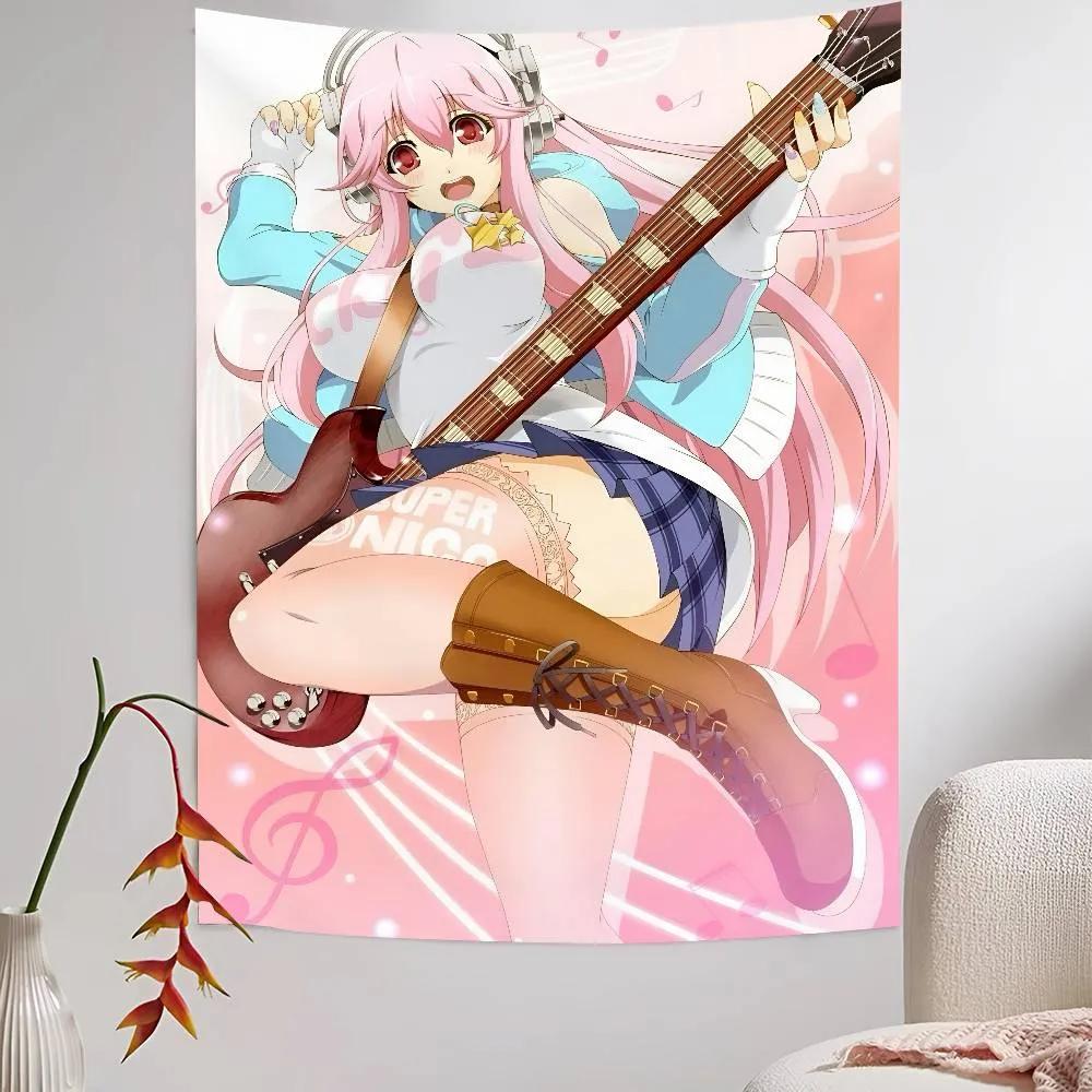 Супер S-Sonico Гобелен для гостиной Домашний Декор общежития Японский Гобелен