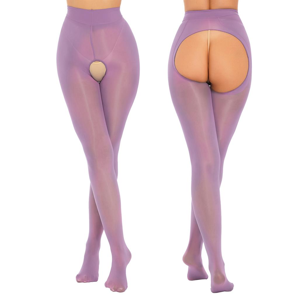 Женские прозрачные колготки с высокой талией, глянцевые колготки, ультратонкие трусики, чулки