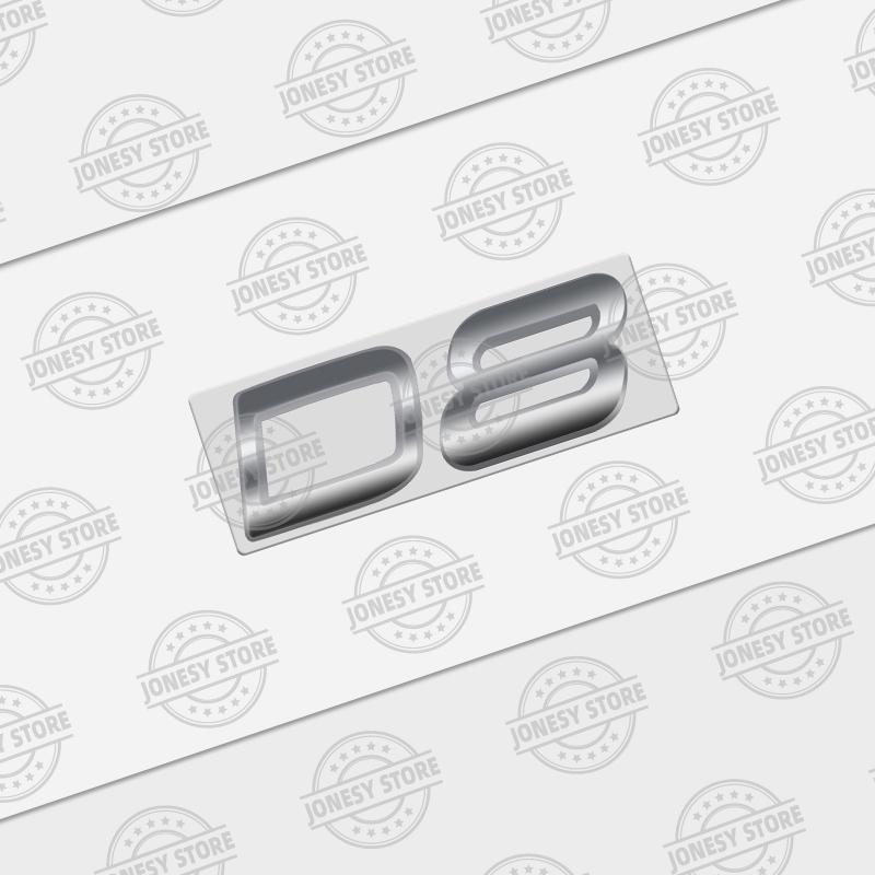 Auto Metal D8 D7 D6 D5 D4 D3 D2 Logo 3D Badge Lettering Decals Trunk Sticker For Volvo XC60 XC40 XC90 S40 S60 V40 V50 C70 T6 AWD