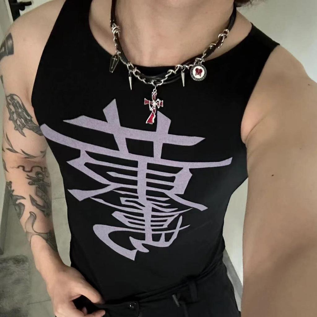 Темная субкультура кожаный ошейник панк-стрит милые крутые красотки ожерелье ожерелье ключица цепь прилив