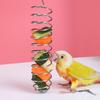 Parrot Feeder Spiral Design Bird Feeder Toy Easy Installation Hanging Bird Feeding Tool Bird Supplies