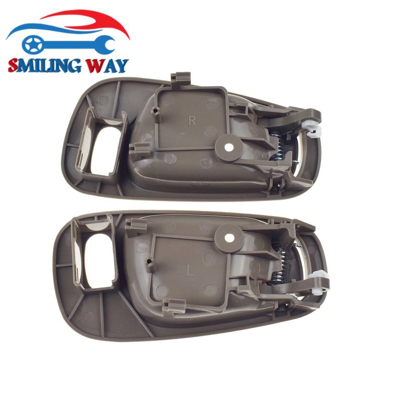 Beige Black Inside Door Handle w/ Power Lock Hole Front or Rear Left or Right For Toyota Corolla 1.8L 1998 1999 2000 2001 2002