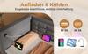 Sofa Bed 90x200 cm, Single Sofa Bed with Hydraulic Storage USB & Type-C Charging, Guest Bed with Slatted Base, Grey, Velvet, Without Mattress.