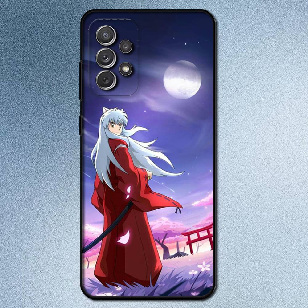 Популярный чехол для телефона с аниме Инуяша для Samsung S25, S24, S21, S22, S23, S30, Ultra, S20, Plus, Fe, Lite, Note, 10, 9, 5G Черный чехол
