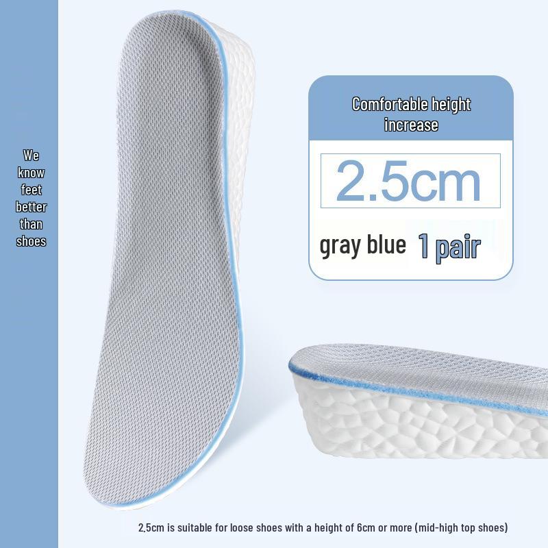 Boost Super Soft Height Increasing Air Cushion Insoles - Unisex Pressure Relief Sports Shoe Pads