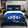 Inter Milan Emblem Bedding (1 * duvet cover + 2 * pillowcase, without core) 2D Flat Bedding set Christmas birthday gift Soft and comfortable