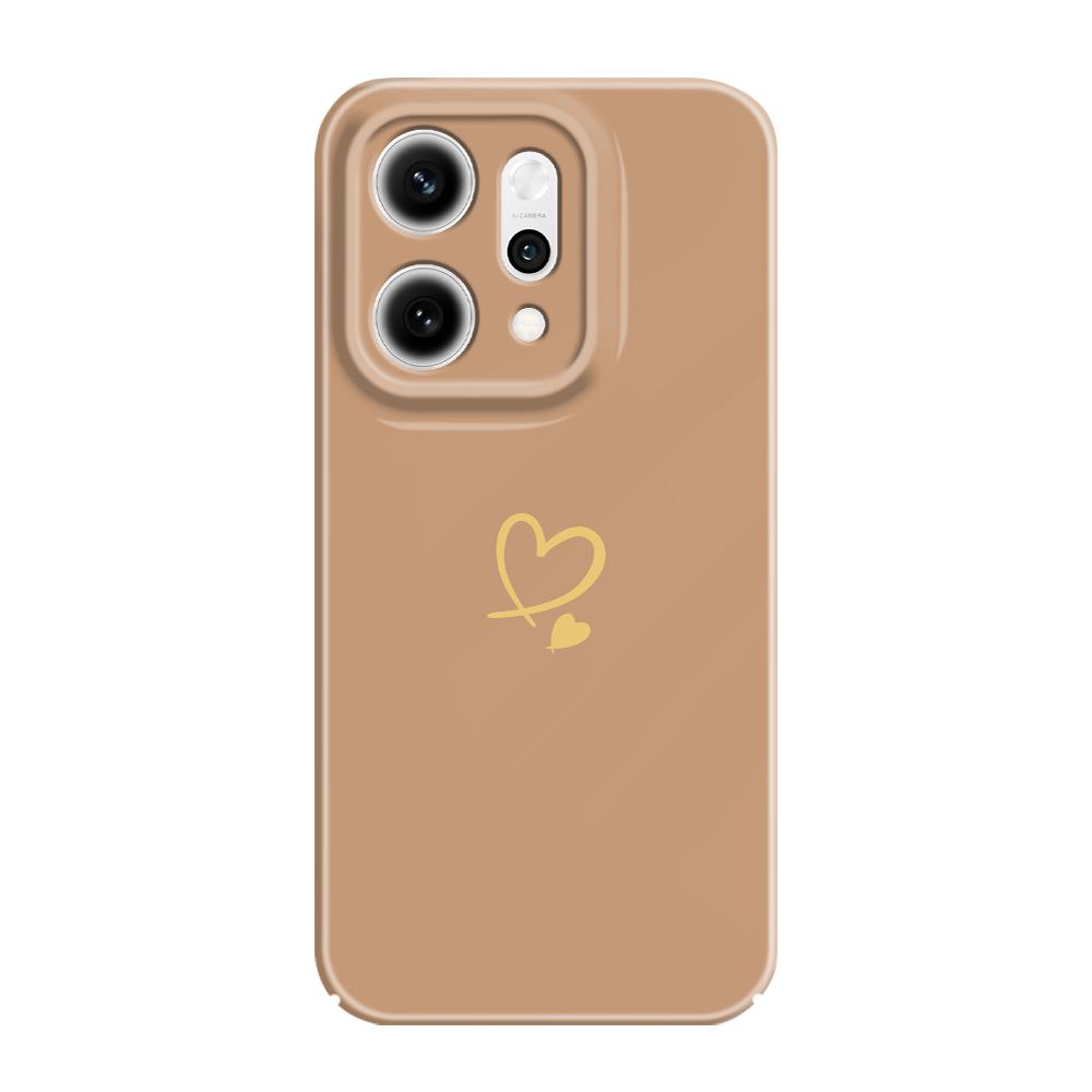 Простой Чехол с Любовью для OPPO Reno 14 14F 13 13F 12 12F 11 11F 10 8 8Z 8T 7 7Z Pro 4G 5G Пленка Жесткий Чехол