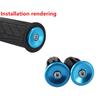 1 Pair Bike Handlebar End Plugs Aluminum Alloy Mountain Road Bicycle Handlebar End Cap Bike Multi-color Lock Handle Cover