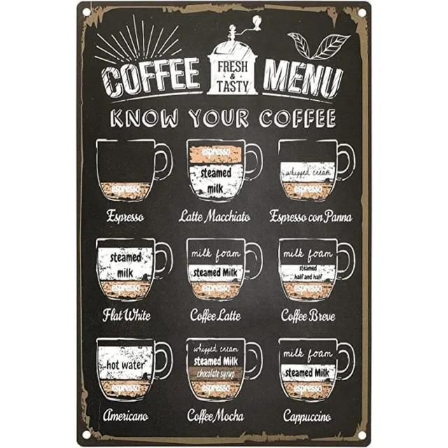 Винтажная металлическая жестяная табличка Drink Coffee Настенная декоративная табличка для мужской пещеры Домашнего кафе Сада Клуба Бара Ретро Железный художественный постер