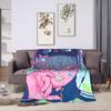 Super Soft Blanket Picnic Kawaii Chibi LUKA Hot Anime ALIEN STAGE Throw Blanket  Flannel Bedspread For Bedroom Sofa Bed Cover