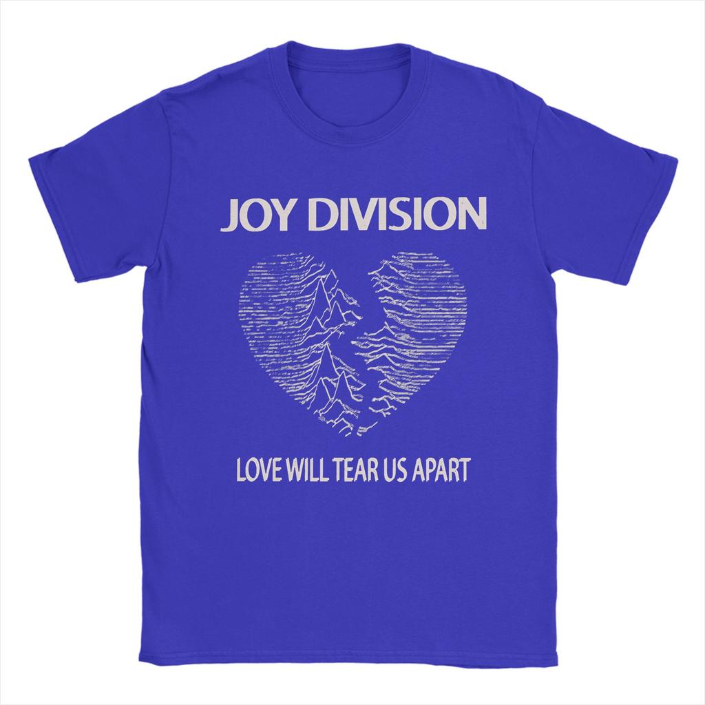 Мужская Женская Joy Division Любовь разорвет нас на части Футболка 100% Хлопок Одежда Смешная С коротким рукавом Круглый вырез Футболка