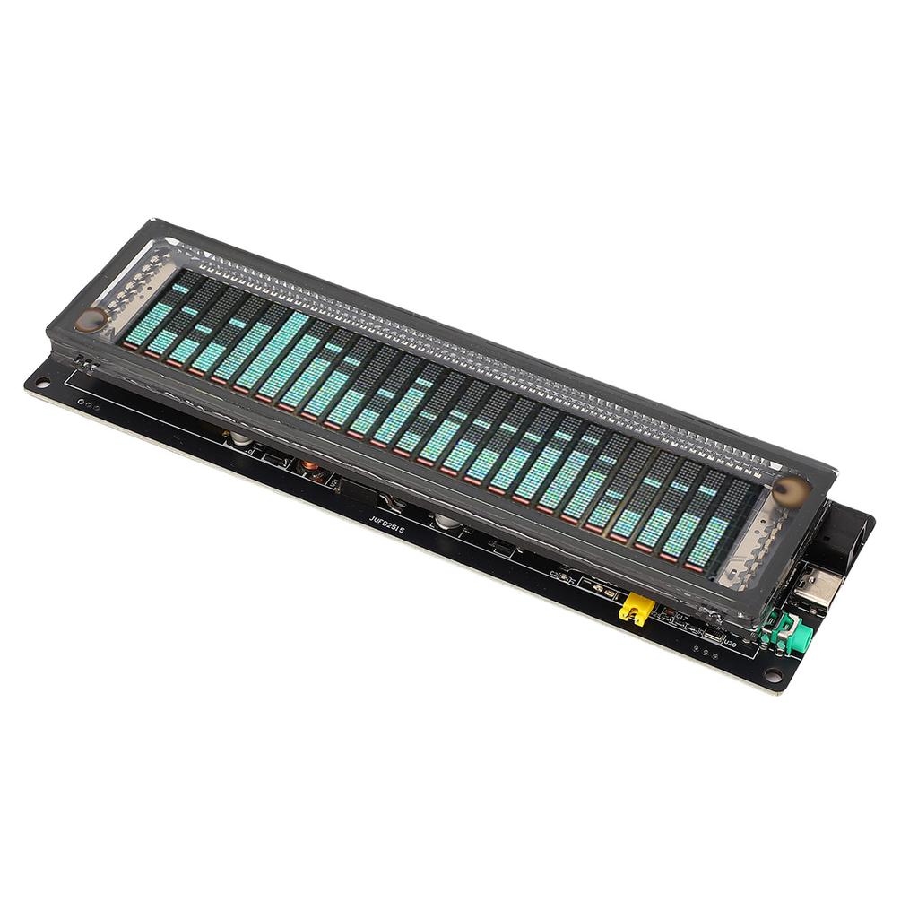 Sound Spectrum Analyzer 32Hz-20KHz High Resolution Adjustable Bringhtness Transparent Shell VFD LED 