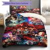 Stranger Pattern Bedding Set Quilt Cover Pillowcase Home Decor Gift (1 * duvet cover + 2 * pillowcase, without core)
