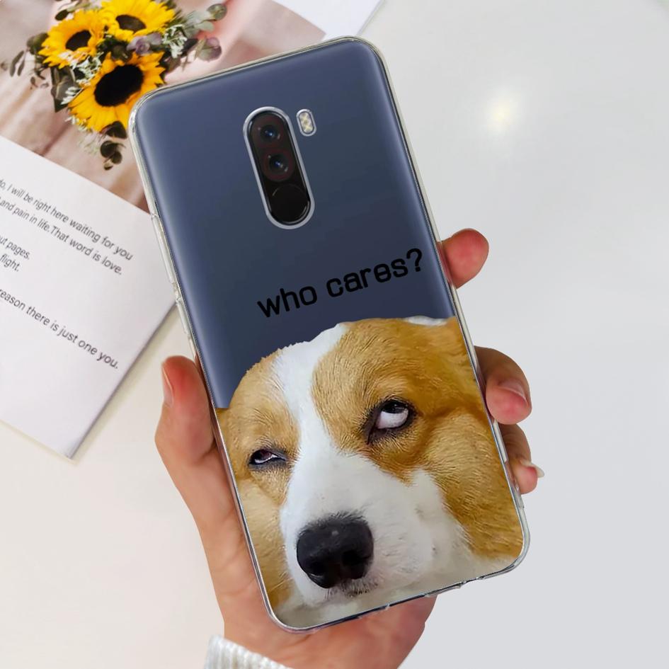 6,81" Чехол для Xiaomi Mi Pocophone F1 Силиконовая задняя крышка Модный ТПУ чехол для телефона Для Xiaomi Poco F1 Чехлы PocofoneF1 Мягкий бампер