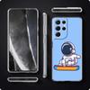 Чехол для телефона Planet Cute Astronaut для Samsung Galaxy S22 5G S20 Ultra S21 FE 5G S10E S9 S8 S10 Plus Note 20 10 Мягкий прозрачный чехол