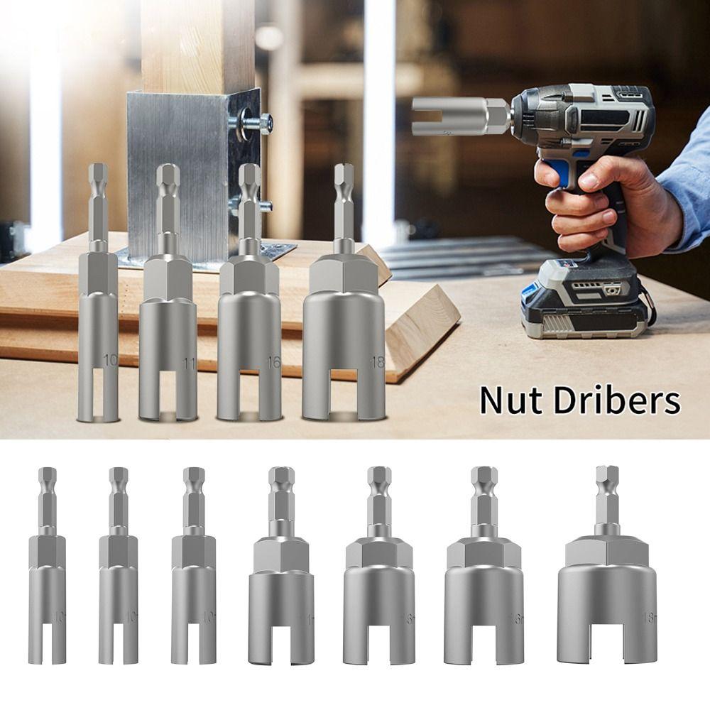 H11/13/15/17/19 Butterfly Bolt Socket Sleeve Steel Wrench Hex Shank Socket Electric Screwdriver