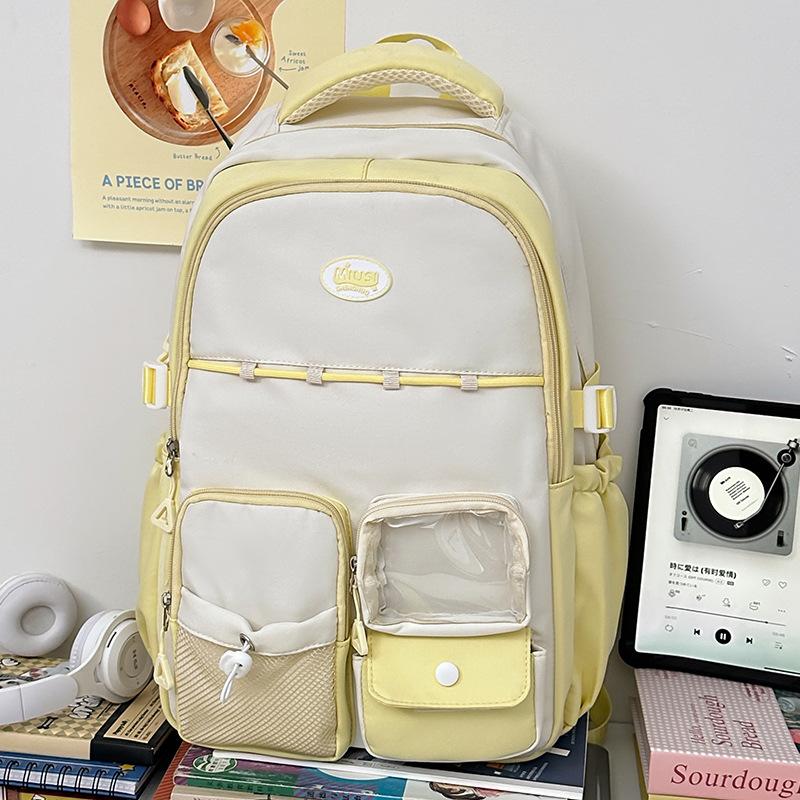 Children's Schoolbags Elementary School Students Girls' Junior High School Students' Letters and High Looking Backpacks