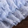 Luxurious Chiffon Edge Lace Soft Tulle Lace Fabric Trim Ribbon Embroidery Collar Ribbon  Cuffs