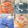 Warm Double Thin Blanket Cartoon Single Nap Blanket Throw Soft Flannel Bed Cover