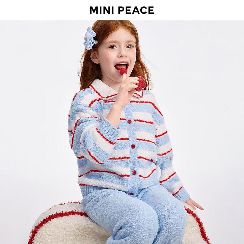 MINIPEACE Зимний флисовый пижамный комплект для девочек