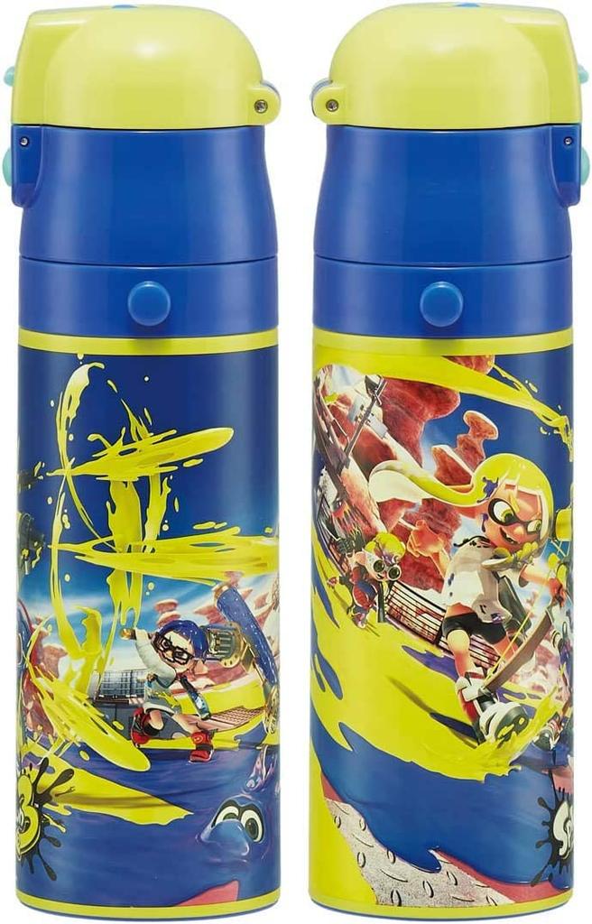 Skater Бутылка для воды 470 мл Splatoon 3 Спортивная бутылка из нержавеющей стали Детская SDC4-A