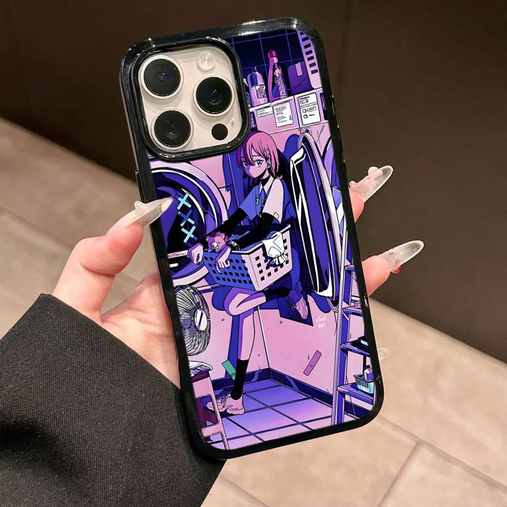 Zutomayo Аниме Певец Для IPhone 17 16 15 14 13 12 11 Pro Max Plus Ударопрочная задняя крышка телефона из ПК+ТПУ