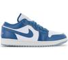 Air JORDAN 1 Low SE - Мужская Обувь Кроссовки Бело-Синий FN5214-141 ОРИГИНАЛ