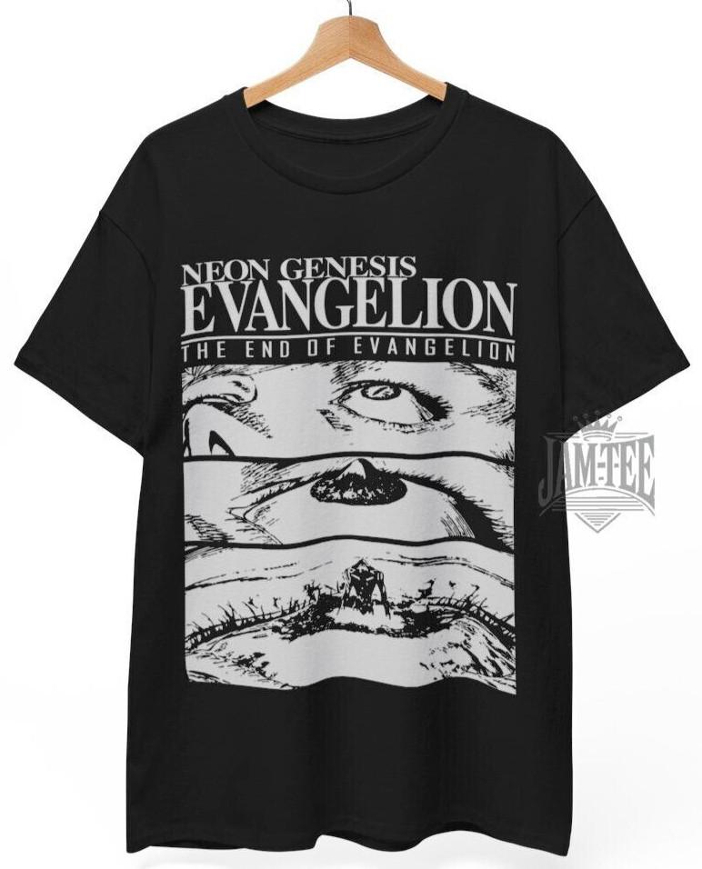 End of Evangelion Shirt, Neon Genesis Evangelion Dark Anime Gothic Unisex Tee