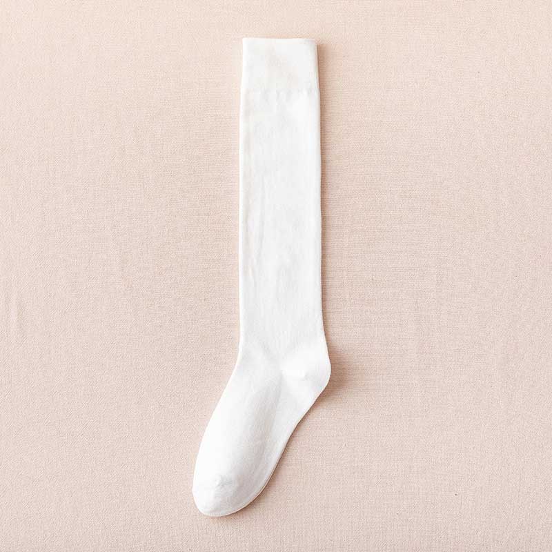 Женские гольфы, хлопковые зимние теплые носки, белые, черные вечерние сексуальные длинные носки для танцев, модные носки до середины икры